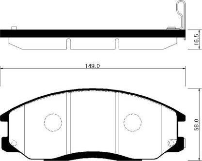 HSB Gold HP0024 - Тормозные колодки, дисковые, комплект autosila-amz.com