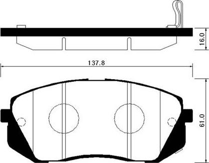 DJ Parts BP2164 - Тормозные колодки, дисковые, комплект autosila-amz.com