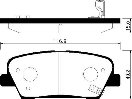 Jurid 572639J-D - Тормозные колодки, дисковые, комплект autosila-amz.com