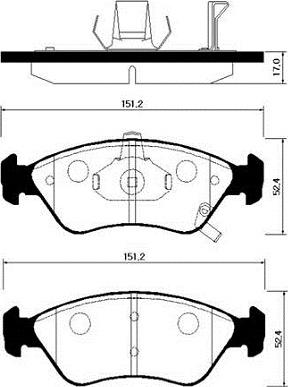 Rameder T0610064 - Тормозные колодки, дисковые, комплект autosila-amz.com