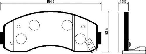 Herth+Buss Elparts FPK09 - Тормозные колодки, дисковые, комплект autosila-amz.com