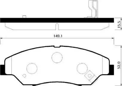 DJ Parts BP1357 - Тормозные колодки, дисковые, комплект autosila-amz.com