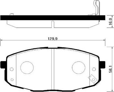 HSB Gold HP1020 - Тормозные колодки, дисковые, комплект autosila-amz.com