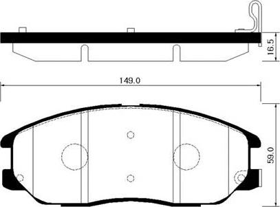 HSB Gold HP1027 - Тормозные колодки, дисковые, комплект autosila-amz.com