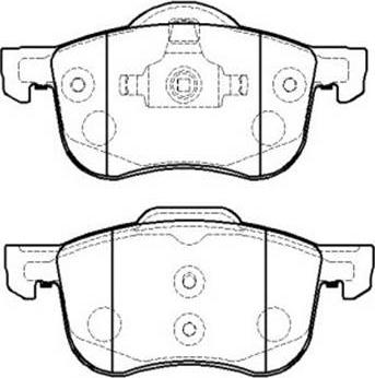 OEMparts 86238615 - Тормозные колодки, дисковые, комплект autosila-amz.com