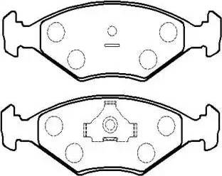 BENDIX 571448 - Тормозные колодки, дисковые, комплект autosila-amz.com