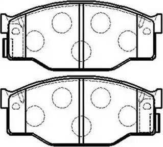 BENDIX 572227B - Тормозные колодки, дисковые, комплект autosila-amz.com