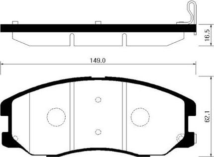 Triscan 40T1676 - Тормозные колодки, дисковые, комплект autosila-amz.com