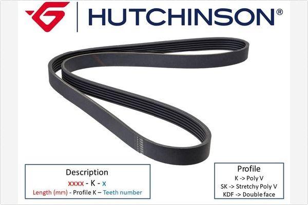 Hutchinson 1275 K 8TK - Поликлиновой ремень autosila-amz.com