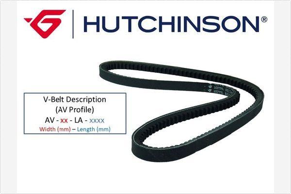 Hutchinson AV 10 La 710 - Клиновой ремень, поперечные рёбра autosila-amz.com