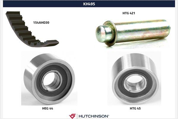 Hutchinson KH 495 - Комплект зубчатого ремня ГРМ autosila-amz.com