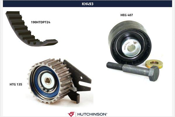 Hutchinson KH 493 - Комплект зубчатого ремня ГРМ autosila-amz.com