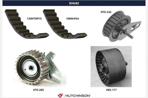 Hutchinson KH 492 - Комплект зубчатого ремня ГРМ autosila-amz.com