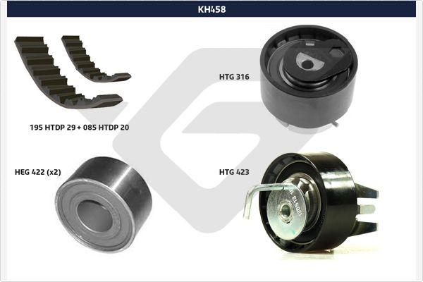 Hutchinson KH 458 - Комплект зубчатого ремня ГРМ autosila-amz.com