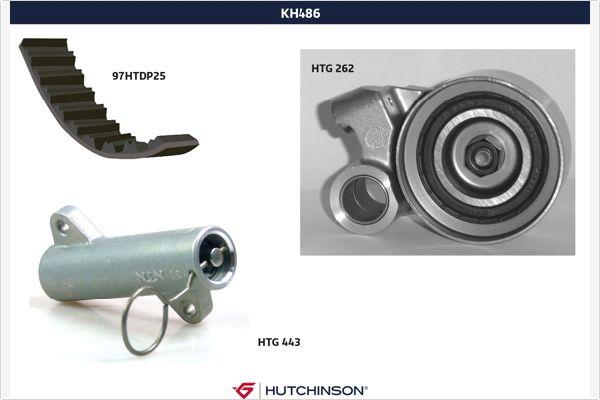 Hutchinson KH 486 - Комплект зубчатого ремня ГРМ autosila-amz.com