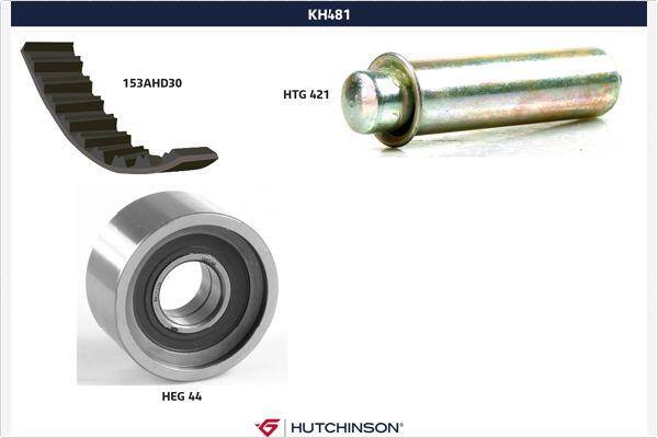 Hutchinson KH 481 - Комплект зубчатого ремня ГРМ autosila-amz.com