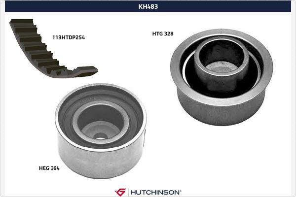 Hutchinson KH 483 - Комплект зубчатого ремня ГРМ autosila-amz.com