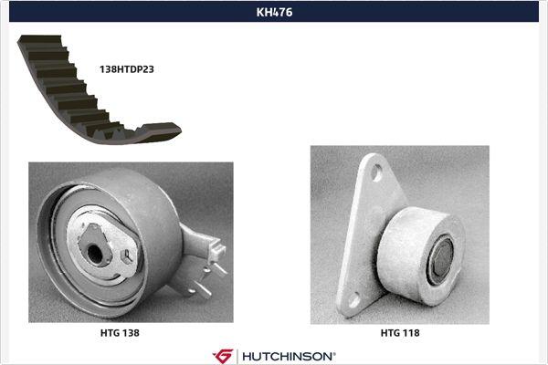Hutchinson KH 476 - Комплект зубчатого ремня ГРМ autosila-amz.com