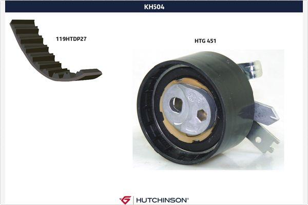 Hutchinson KH 504 - Комплект зубчатого ремня ГРМ autosila-amz.com