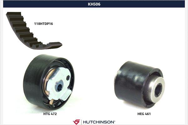 Hutchinson KH 506 - Комплект зубчатого ремня ГРМ autosila-amz.com