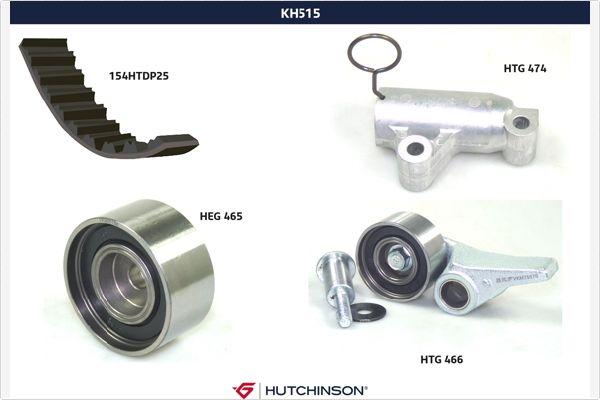 Hutchinson KH 515 - Комплект зубчатого ремня ГРМ autosila-amz.com