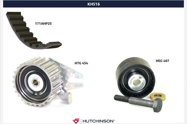 Hutchinson KH 516 - Комплект зубчатого ремня ГРМ autosila-amz.com