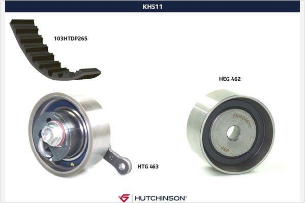 Hutchinson KH 511 - Комплект зубчатого ремня ГРМ autosila-amz.com