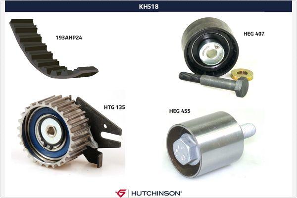 Hutchinson KH 518 - Комплект зубчатого ремня ГРМ autosila-amz.com