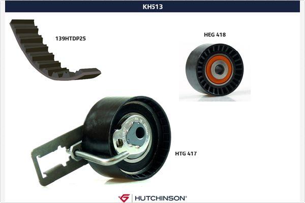 Hutchinson KH 513 - Комплект зубчатого ремня ГРМ autosila-amz.com