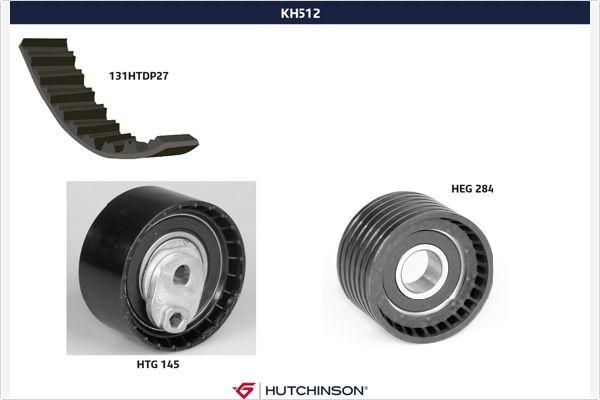 Hutchinson KH 512 - Комплект зубчатого ремня ГРМ autosila-amz.com