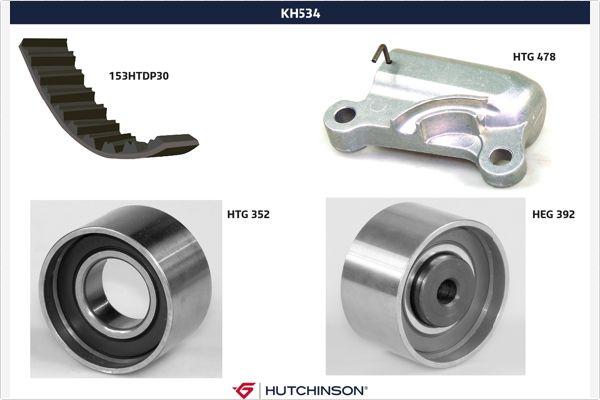 Hutchinson KH 534 - Комплект зубчатого ремня ГРМ autosila-amz.com