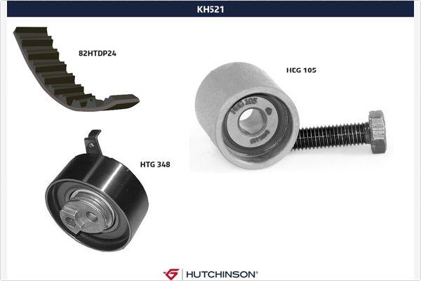 Hutchinson KH 521 - Комплект зубчатого ремня ГРМ autosila-amz.com