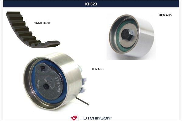 Hutchinson KH 523 - Комплект зубчатого ремня ГРМ autosila-amz.com