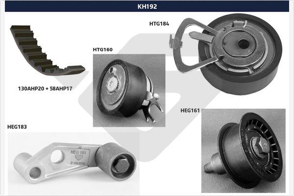 Hutchinson KH 192 - Комплект зубчатого ремня ГРМ autosila-amz.com