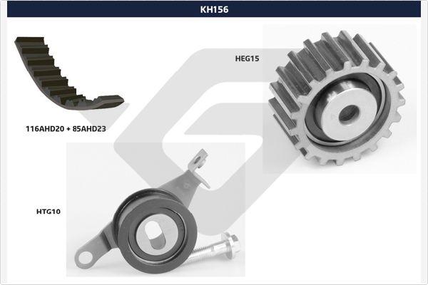 Hutchinson KH 156 - Комплект зубчатого ремня ГРМ autosila-amz.com