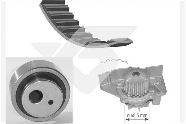 Hutchinson KH 25WP12 - Водяной насос + комплект зубчатого ремня ГРМ autosila-amz.com