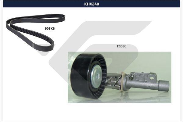 Hutchinson KHV 240 - Поликлиновый ременный комплект autosila-amz.com