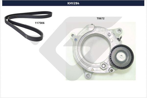 Hutchinson KHV 284 - Поликлиновый ременный комплект autosila-amz.com