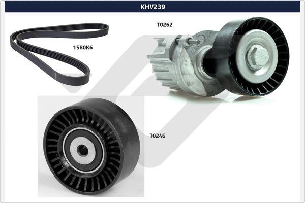 Hutchinson KHV 239 - Поликлиновый ременный комплект autosila-amz.com