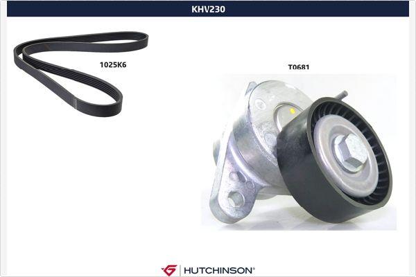 Hutchinson KHV 230 - Поликлиновый ременный комплект autosila-amz.com