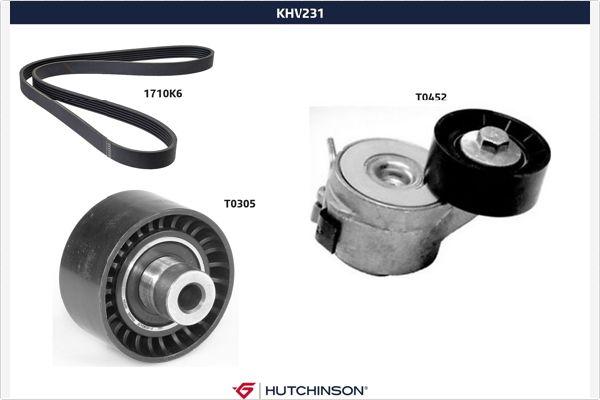 Hutchinson KHV 231 - Поликлиновый ременный комплект autosila-amz.com