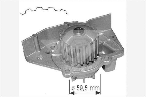 Hutchinson WP0027V - Водяной насос autosila-amz.com