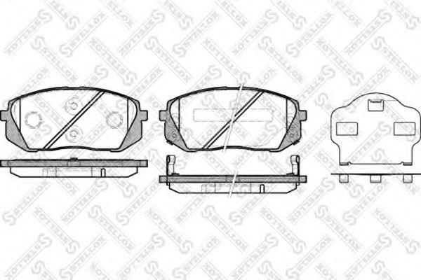 Hyundai 58101-2YA50 - Тормозные колодки, дисковые, комплект autosila-amz.com