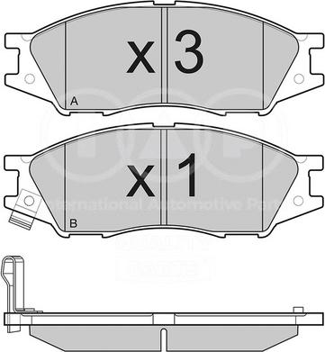 Triscan 8110 14049 - Тормозные колодки, дисковые, комплект autosila-amz.com