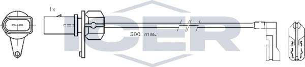 Icer 610688 E C - Сигнализатор, износ тормозных колодок autosila-amz.com