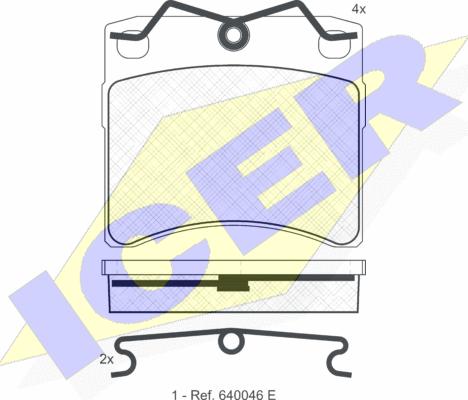 Icer 140895 - Тормозные колодки, дисковые, комплект autosila-amz.com