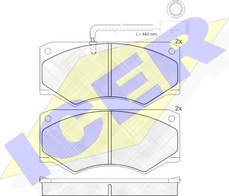 Icer 140731 - Тормозные колодки, дисковые, комплект autosila-amz.com