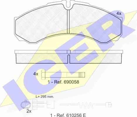 Icer 141208-117 - Тормозные колодки, дисковые, комплект autosila-amz.com