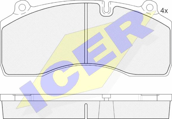 Icer 151977 - Тормозные колодки, дисковые, комплект autosila-amz.com