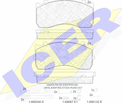 Icer 151404-066 - Тормозные колодки, дисковые, комплект autosila-amz.com